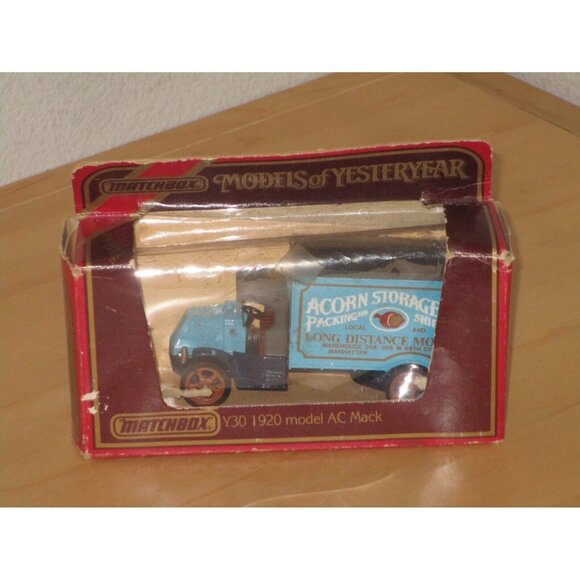Models of Yesteryear 1920 models AC Mack Acorn Storage Co. Matchbox 1984 NRFP - Picture 1 of 5